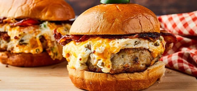 Grilled Ch Jalapeno Burger